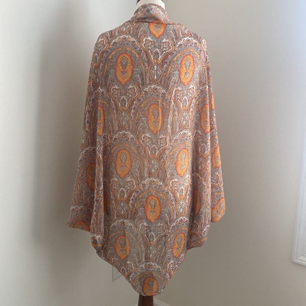 Ann Taylor Boho Print Cover Up Kimono One Size - Picture 6 of 8